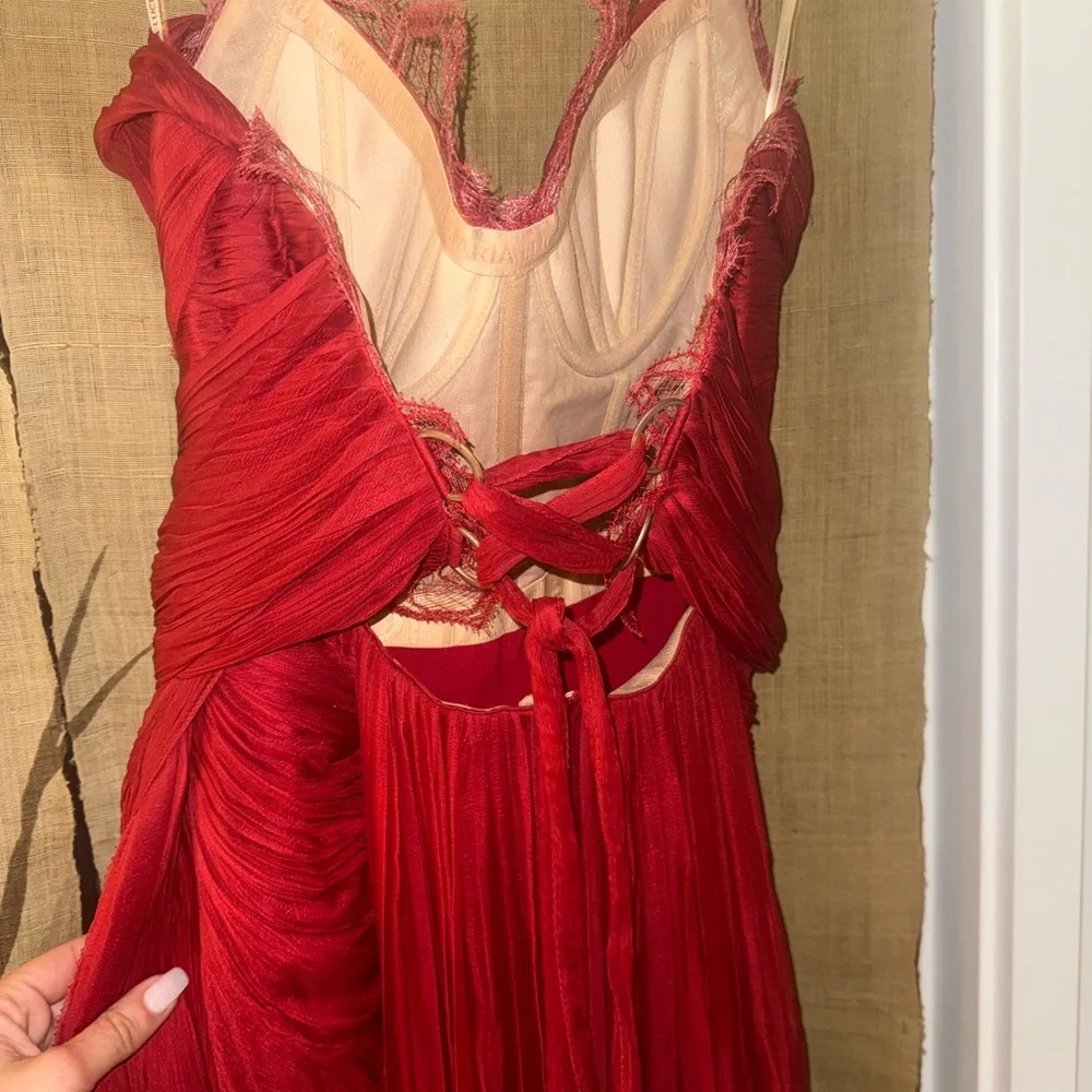 Maria Lucia Hohan 
Jolie Gown in Salsa size 4
Red Strapless Dress - Picture 9 of 16